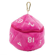 Plush Dice Bag - Hot Pink Thumb Nail