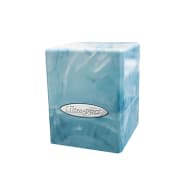 UltraPro - Marble Satin Cube Deck Box - Blue/White Thumb Nail