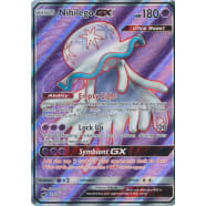 Pokemon Nihilego GX Rainbow Rare 114/111 Sun & Moon Cri