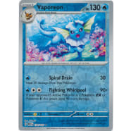 Vaporeon - 134/165 (Reverse Foil) Thumb Nail