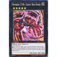 Number C106: Giant Red Hand Thumb Nail