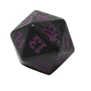 Planechase Anthology - D20 Spindown Life Counter - Black/Purple Thumb Nail