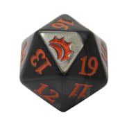 Planechase Anthology - D20 Spindown Life Counter - Black/Orange Thumb Nail