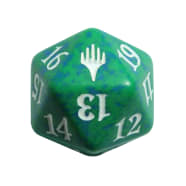 Planeswalker Logo - D20 Spindown Life Counter - Green Thumb Nail