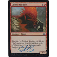 Lathnu Sailback FOIL Signed by Christopher Burdett Thumb Nail