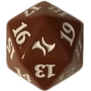 Fate Reforged - D20 Spindown Life Counter - Abzan (Brown) Thumb Nail