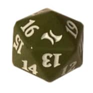 Fate Reforged - D20 Spindown Life Counter - Temur (Green) Thumb Nail