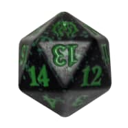 Golgari - Guilds of Ravnica - D20 Spindown Life Counter - Green w/black Thumb Nail