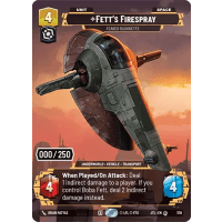 Fett's Firespray - Feared Silhouette (Serialized) - Jump to Lightspeed: Variants Thumb Nail
