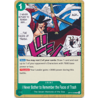 I Never Bother to Remember the Faces of Trash - OP14 - Azure Sea's Seven Thumb Nail