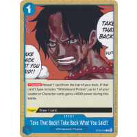 Take That Back!! Take Back What You Said!! - ST22 - Starter Deck: Ace and Newgate Thumb Nail