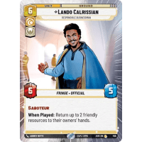 Lando Calrissian - Responsible Businessman (Hyperspace) - Spark of Rebellion: Variants Thumb Nail