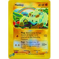 Mankey - 92/147 (Reverse Foil) - Aquapolis Thumb Nail