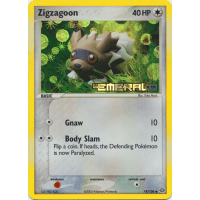 Zigzagoon - 74/106 (Reverse Foil) - Ex Emerald Thumb Nail