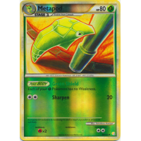 Metapod - 46/123 (Reverse Foil) - HeartGold SoulSilver Thumb Nail