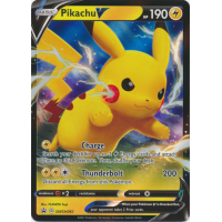 Pikachu V - SWSH061 Jumbo Size - Pokemon Oversized Cards Thumb Nail