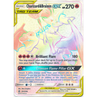 Charizard & Braixen-GX (Rainbow Rare) - 251/236 - SM Cosmic Eclipse Thumb Nail