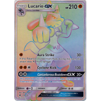 Lucario-GX (Rainbow Rare) - 135/131 - SM Forbidden Light Thumb Nail