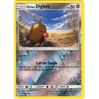 Alolan Diglett - 122/214 (Reverse Foil) - SM Lost Thunder Thumb Nail