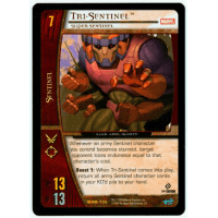 Tri-Sentinel - Super Sentinel - Web of Spiderman (First Edition) Thumb Nail