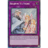 Solemn Warning (Platinum Secret Rare) - 25th Anniversary Rarity Collection II Thumb Nail