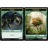 Saproling (Token) // Spider (Token) - Commander 2015 Edition Thumb Nail