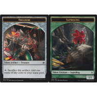 Saproling (Token) // Treasure (Token) - Explorers of Ixalan Thumb Nail