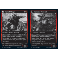 Fearful Villager // Fearsome Werewolf - Innistrad: Double Feature Thumb Nail