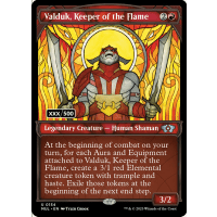 Valduk, Keeper of the Flame (Serialized Foil) - March of the Machine: Multiverse Legends Thumb Nail