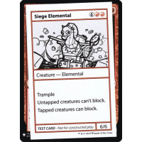 Siege Elemental - Mystery Booster - Test Prints Thumb Nail