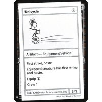 Unicycle - Mystery Booster - Test Prints Thumb Nail