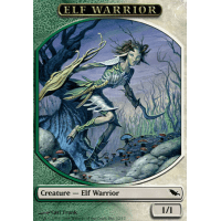 Elf Warrior (Token, green/white) - Shadowmoor Thumb Nail