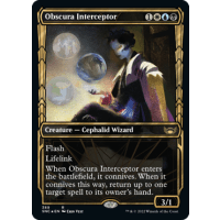 Obscura Interceptor (Foil-Gilded) - Streets of New Capenna: Variants Thumb Nail