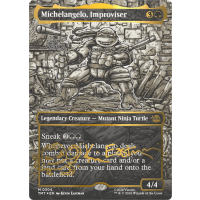 Michelangelo, Improviser (Signature Headliner Foil) - Teenage Mutant Ninja Turtles Variants Thumb Nail