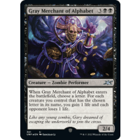 Gray Merchant of Alphabet (Galaxy Foil) - Unfinity: Variants Thumb Nail