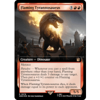 Flaming Tyrannosaurus (Surge Foil) - Universes Beyond: Doctor Who Variants Thumb Nail