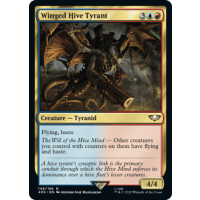 Winged Hive Tyrant (Surge-Foil) - Universes Beyond: Warhammer 40k Commander (Surge) Thumb Nail