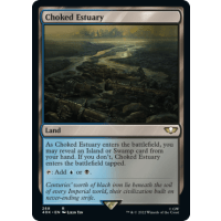 Choked Estuary (Surge-Foil) - Universes Beyond: Warhammer 40k Commander (Surge) Thumb Nail