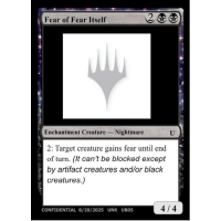 Add to Deck Fear of Fear Itself - Unknown Event Cards Thumb Nail
