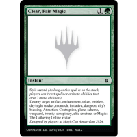 Clear, Fair Magic - Unknown Event Cards Thumb Nail