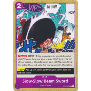 Slow-Slow Beam Sword