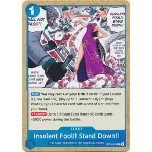 Insolent Fool!! Stand Down!!