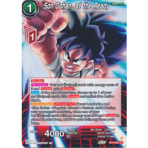 Son Gohan, at the Ready