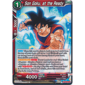 Son Goku, at the Ready