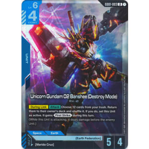 Unicorn Gundam 02 Banshee (Destroy Mode) (GD01-003)