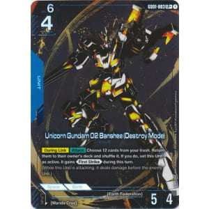 Unicorn Gundam 02 Banshee (Destroy Mode) (GD01-003) (Alt-Art +)