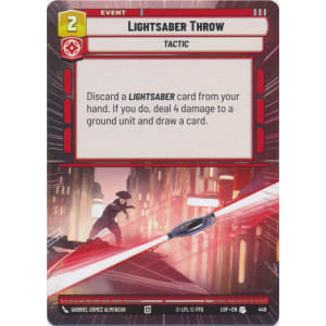 Lightsaber Throw (Hyperspace)