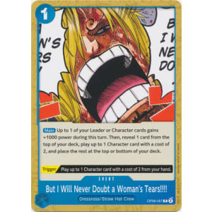 But I Will Never Doubt a Woman's Tears!!!!