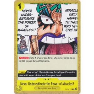 Never Underestimate the Power of Miracles