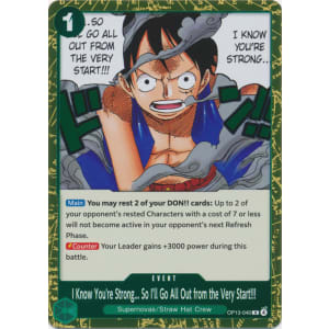 I Know You're Strong... So I'll Go All Out from the Very Start!!!